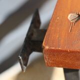 Wall-mounted coat rack with 6 hooks