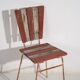 4 chaises de jardin rouges, c.1920