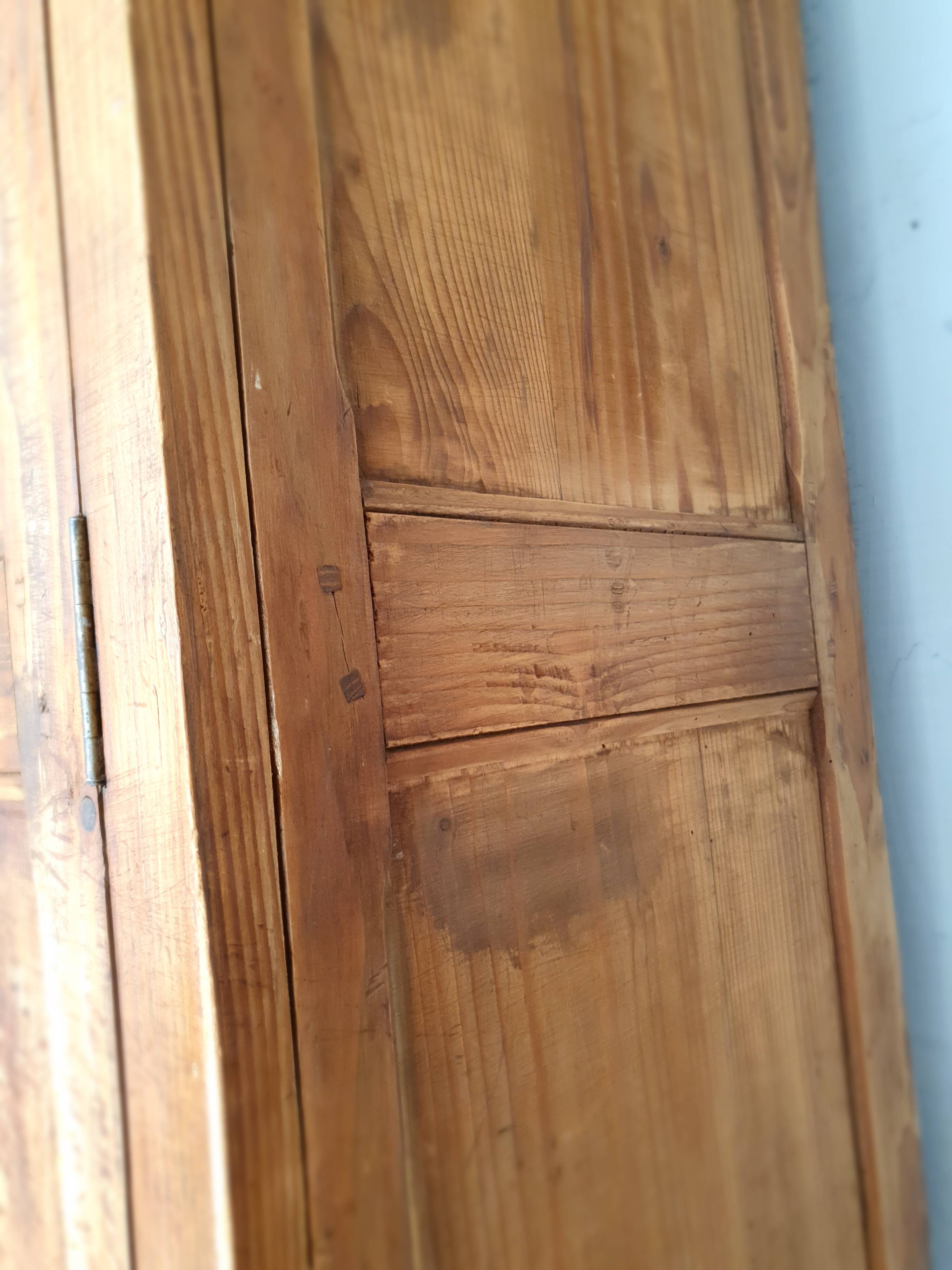 Parisian wardrobe in raw wood