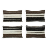 Set of 4 vintage kilim cushion covers 41x61 cm