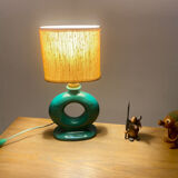 Table lamp in art ceramic Bordeaux