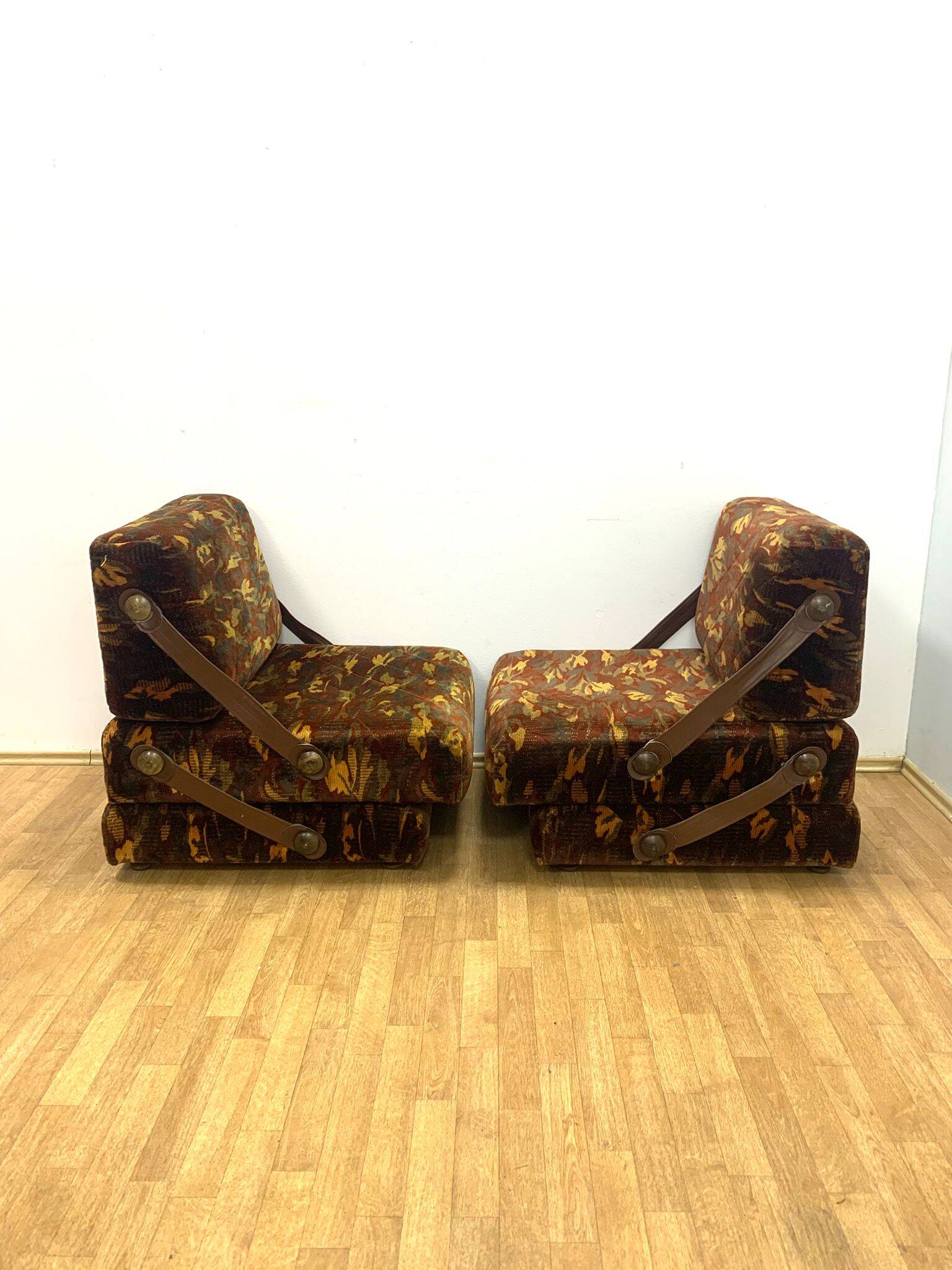 Fauteuils rétro, Tchécoslovaquie, années 1970 (lot de 2)