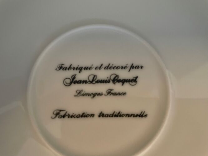 Assiette Jean Louis Coquet en porcelaine