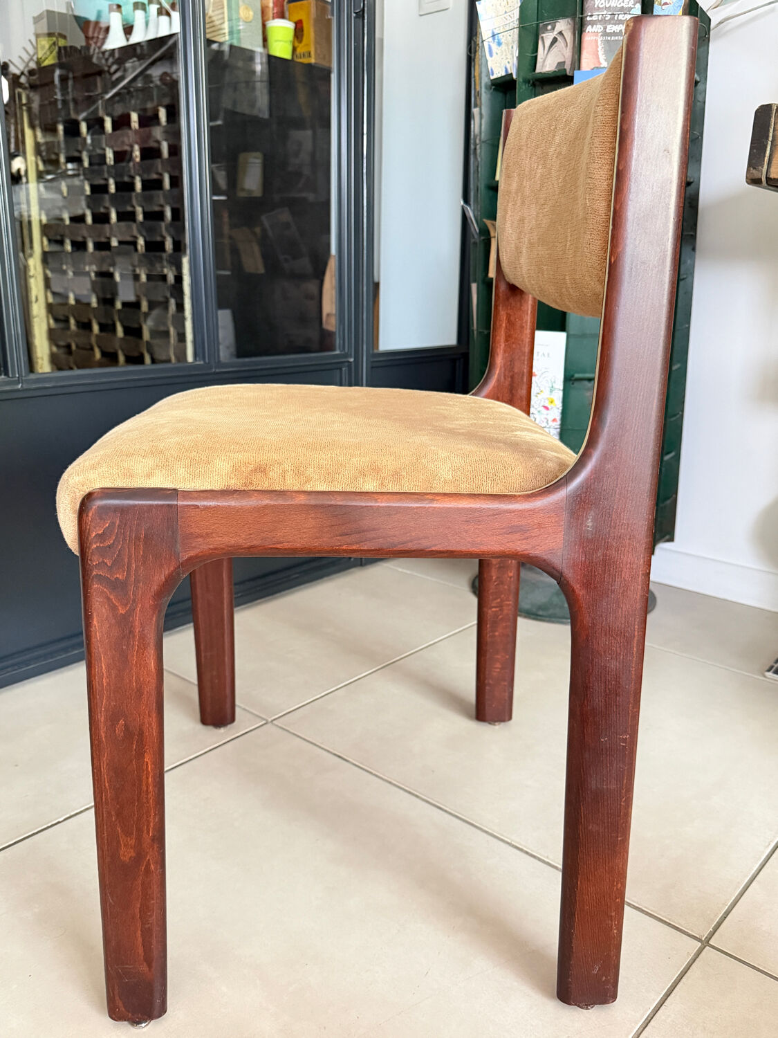 Vintage chair in the style of Guy Lefèvre (Maison Jansen)