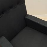 Office leather armchair, Danish design, 1970s, production: Denmark