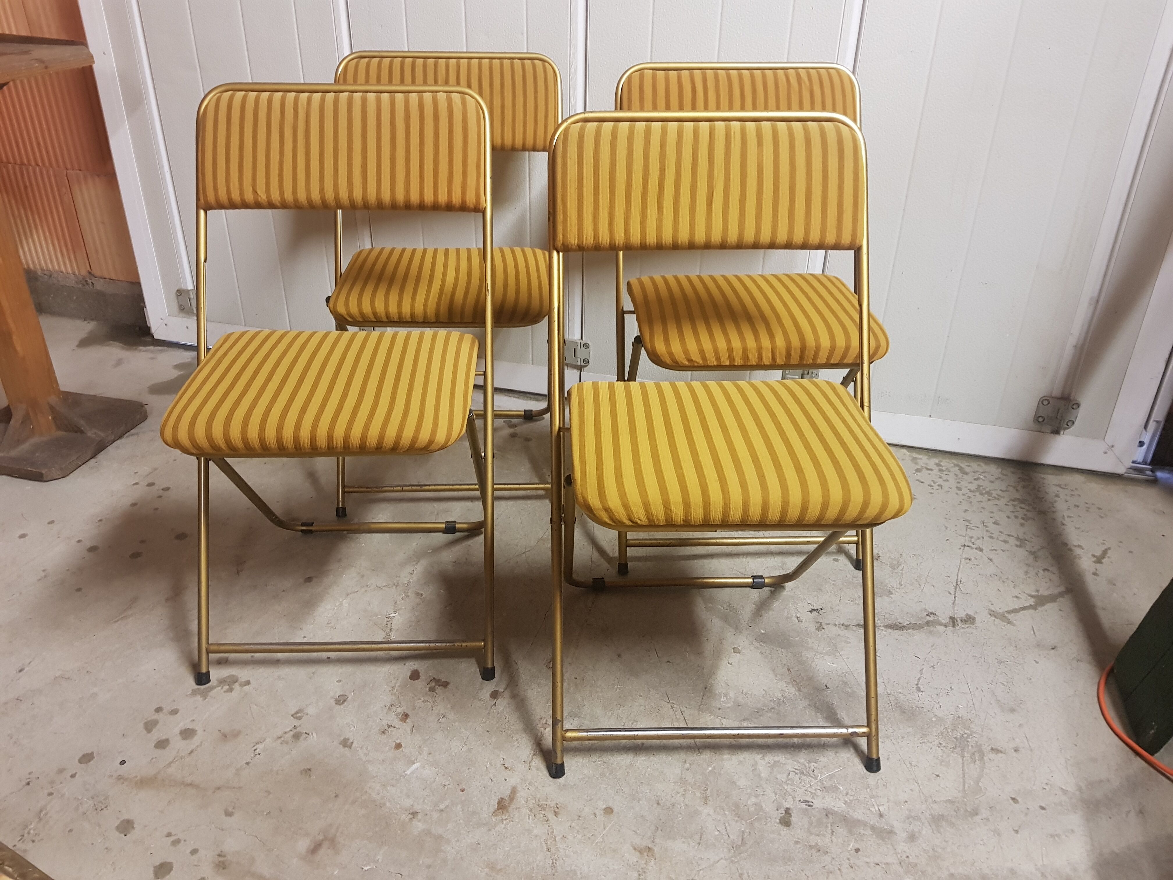 4 lafuma chairs folding 70 years