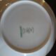 2 white cups + saucers with Luneville blue decor