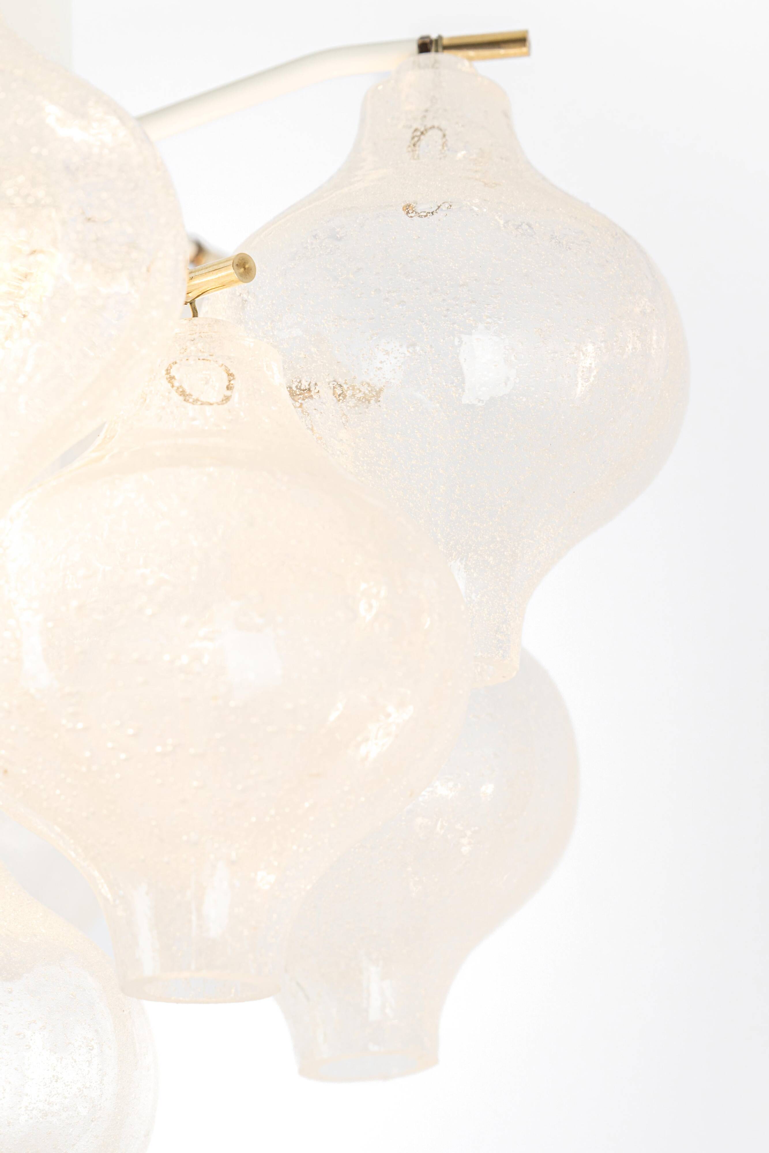 1 of 2 Small Tulipan Glass Wall Light by Kalmar, Austria, 1960s