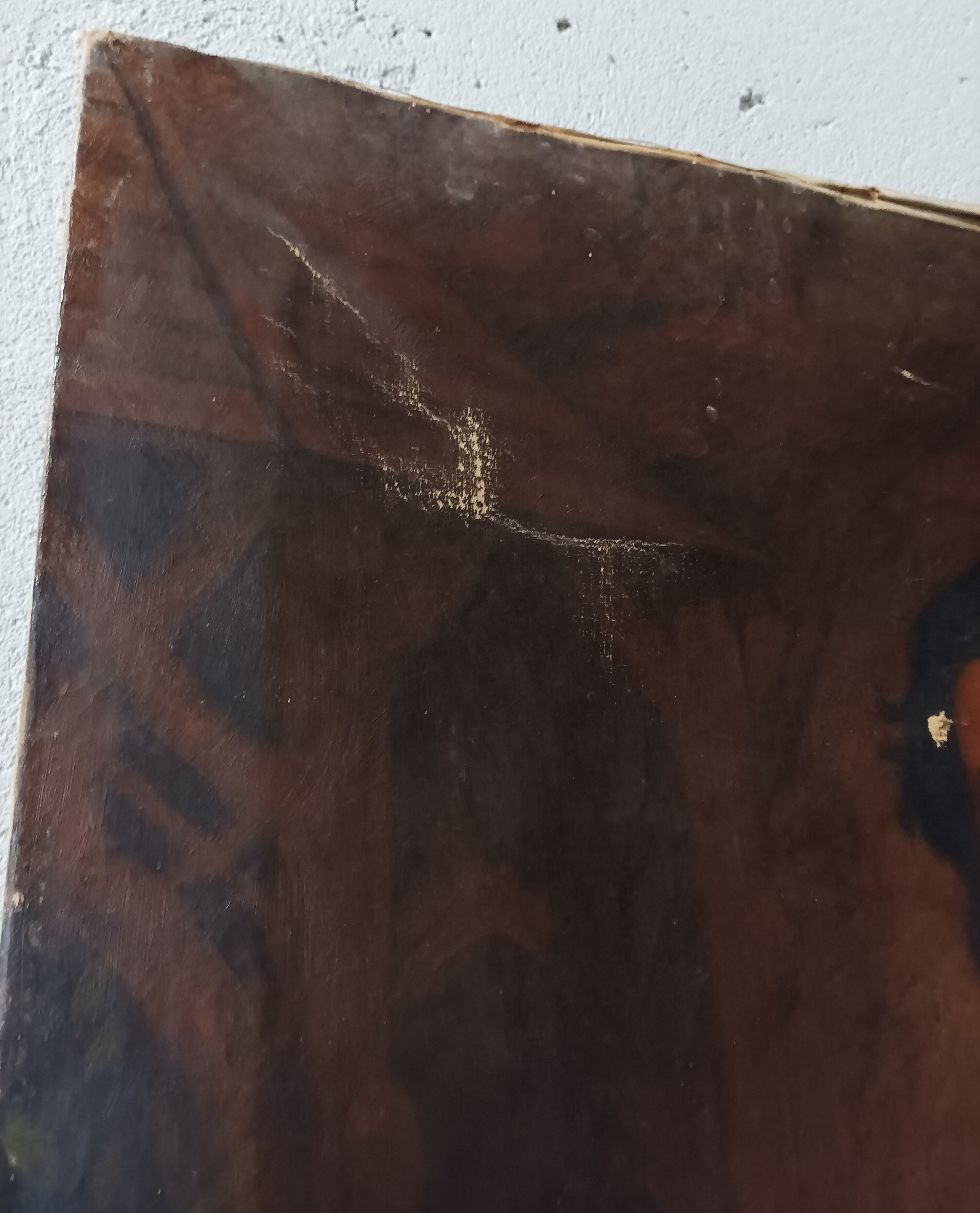 Oil on canvas Portrait of a man English School XIXth