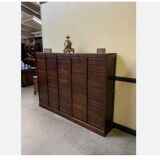 Antique Art Deco roller shutter archive cabinet