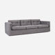 Canapé bergen gris mélange, design scandinave