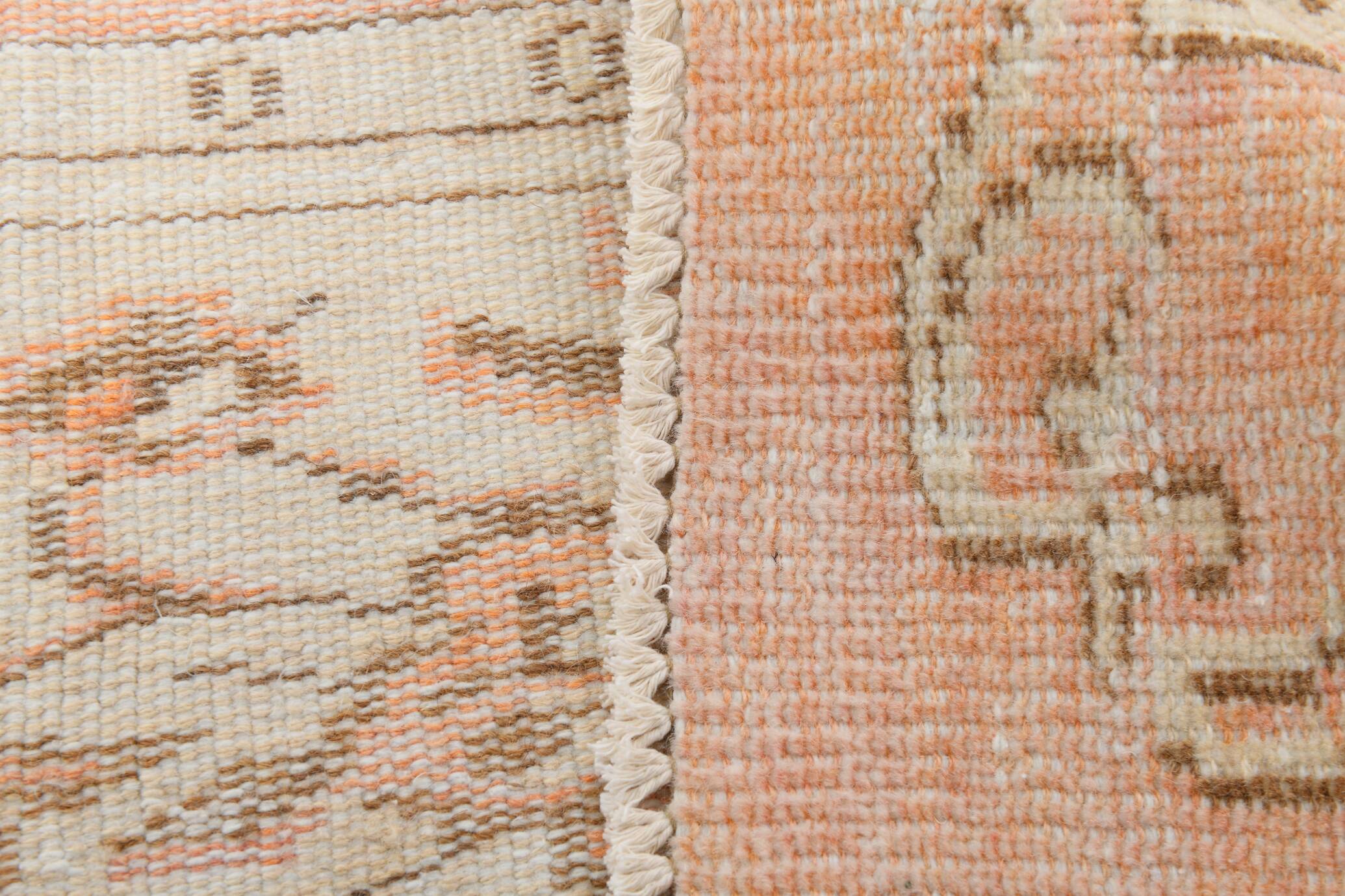 5x8 Peach & Cream Persian Rug, 156x241Cm