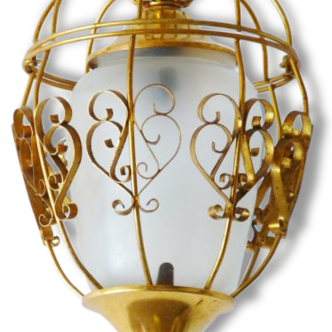 Adorable Lantern lamp gilded cage 1950 vintage 50s rockabilly 50's lantern