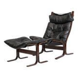 Siesta Lounge Chair and Ottoman by Ingmar Relling for Westnofa Norway 1960s