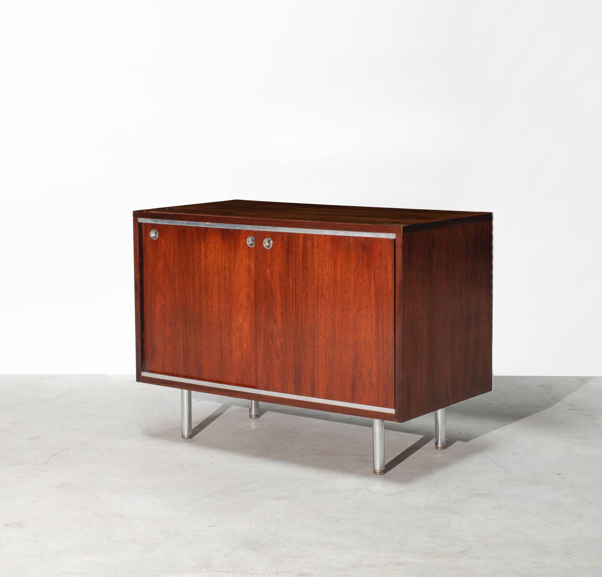 Rosewood sideboard with sliding doors, George Nelson, Herman Miller