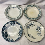 Set of 4 old hollow plates