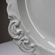 Large serving dish in fine white Limoges porcelain, vintage/antique
