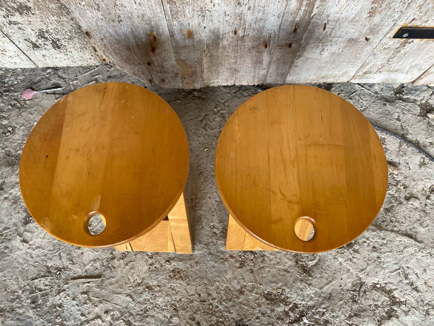 Pair of Folding Stools SUZY Design Adrian Reed Style Roger Tallon Bo