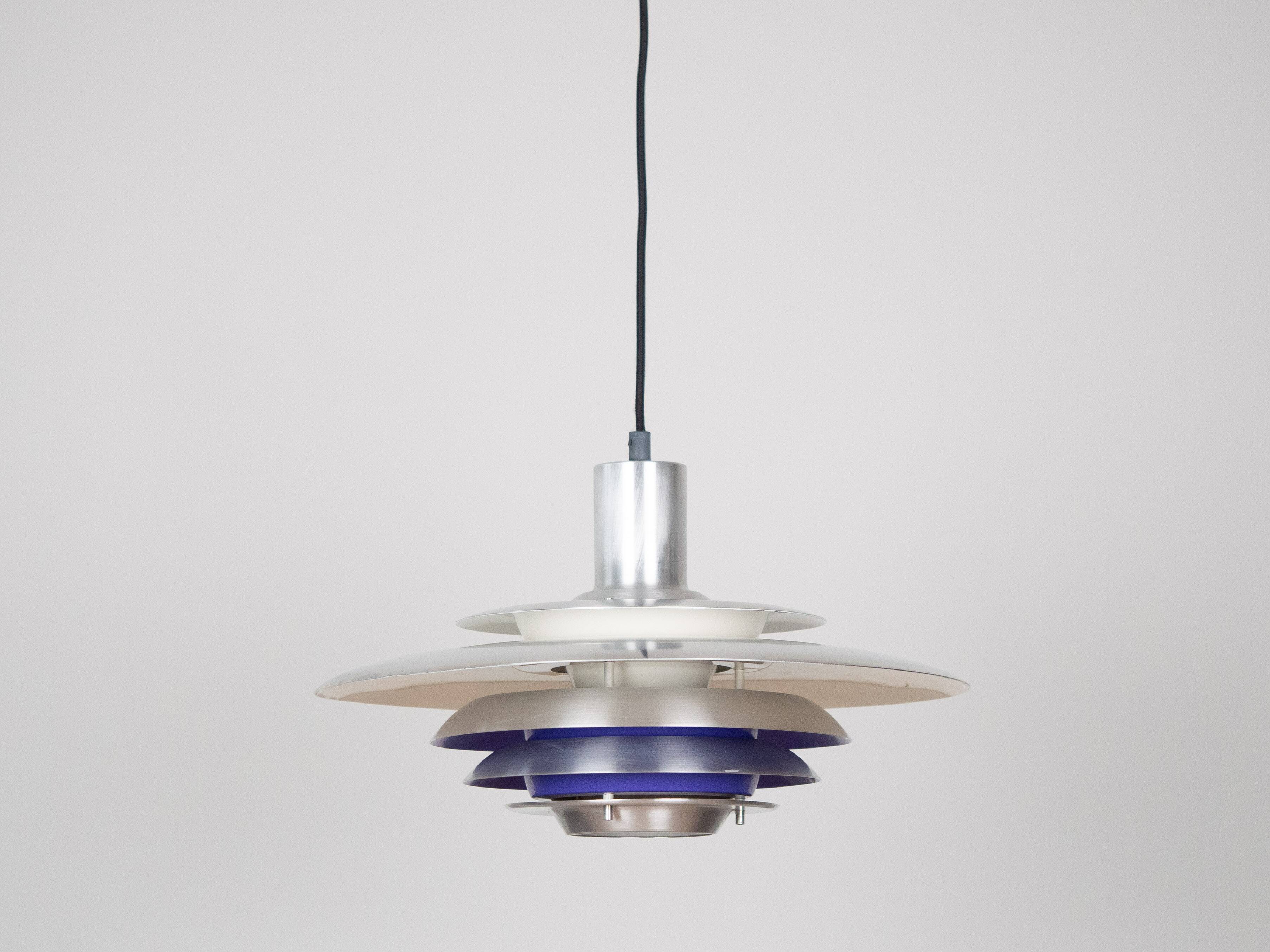 Lampe suspendue Teknika vintage danoise des années 1980