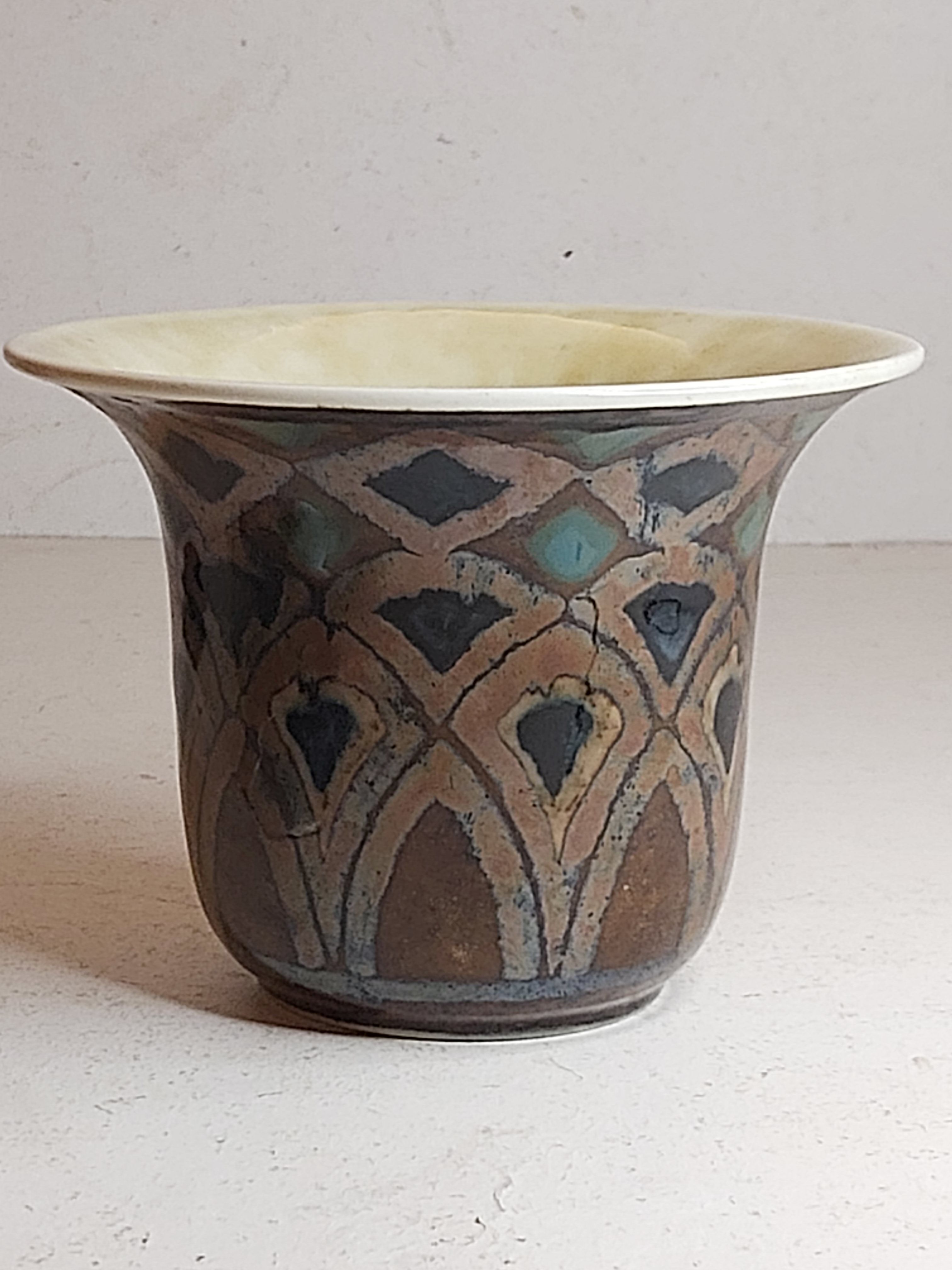 Coupe "Dakar" Camille Tharaud porcelain Limoges