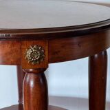 Round side table