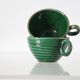 Paire de tasses vertes St Clément vintage