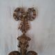 Double bronze wall light