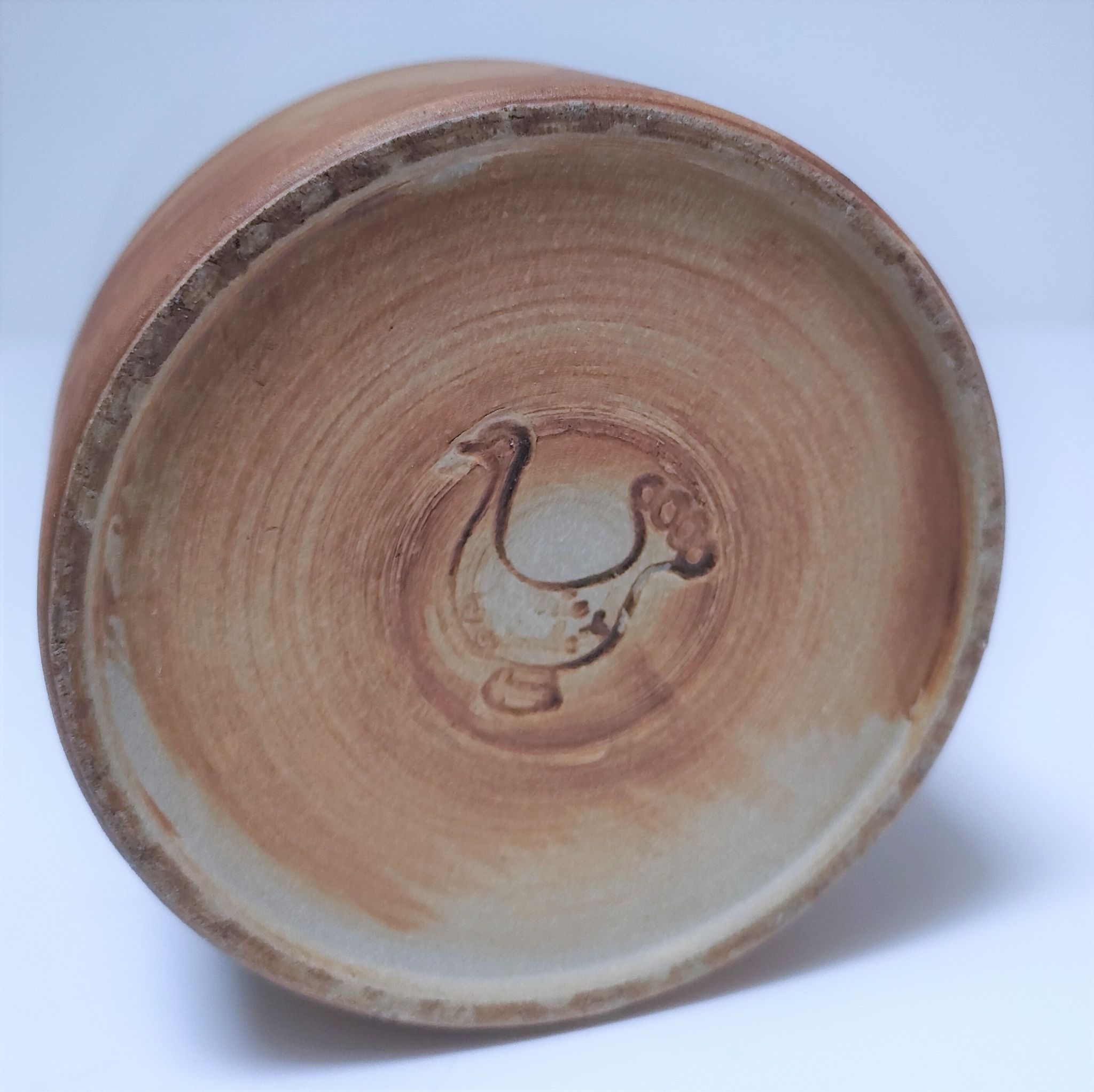 Vase grès émaillé de la poterie la Colombe années 70