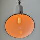 Industrial Grey Enamel Factory Pendant Lamp, 1960s