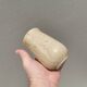 Small vase in beautiful beige glaze. Denmark 1970-80s