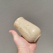Small vase in beautiful beige glaze. Denmark 1970-80s