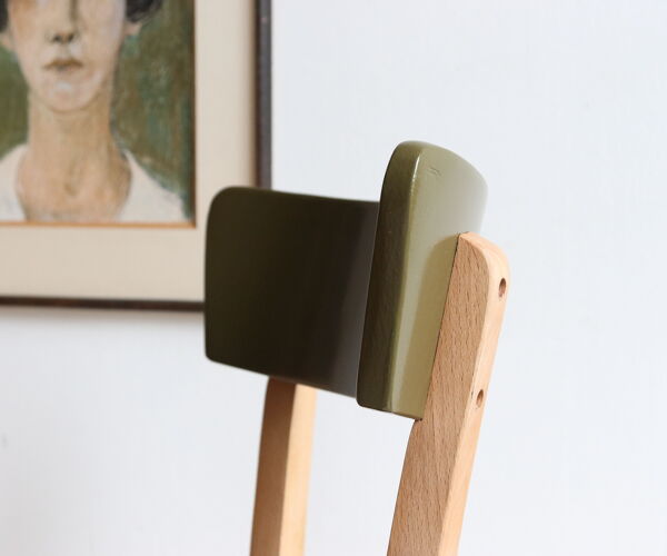 Chaise bistrot vintage en bois revisitée