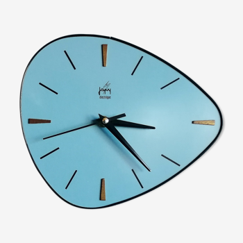 Horloge vintage pendule "Japy Electrique Bleue"