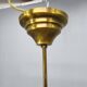Czech Art Deco Brass and Glass Chandelier, 1950s