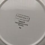 Lot 10 dessert plates digoin sarreguemines model dunkirk floral decoration