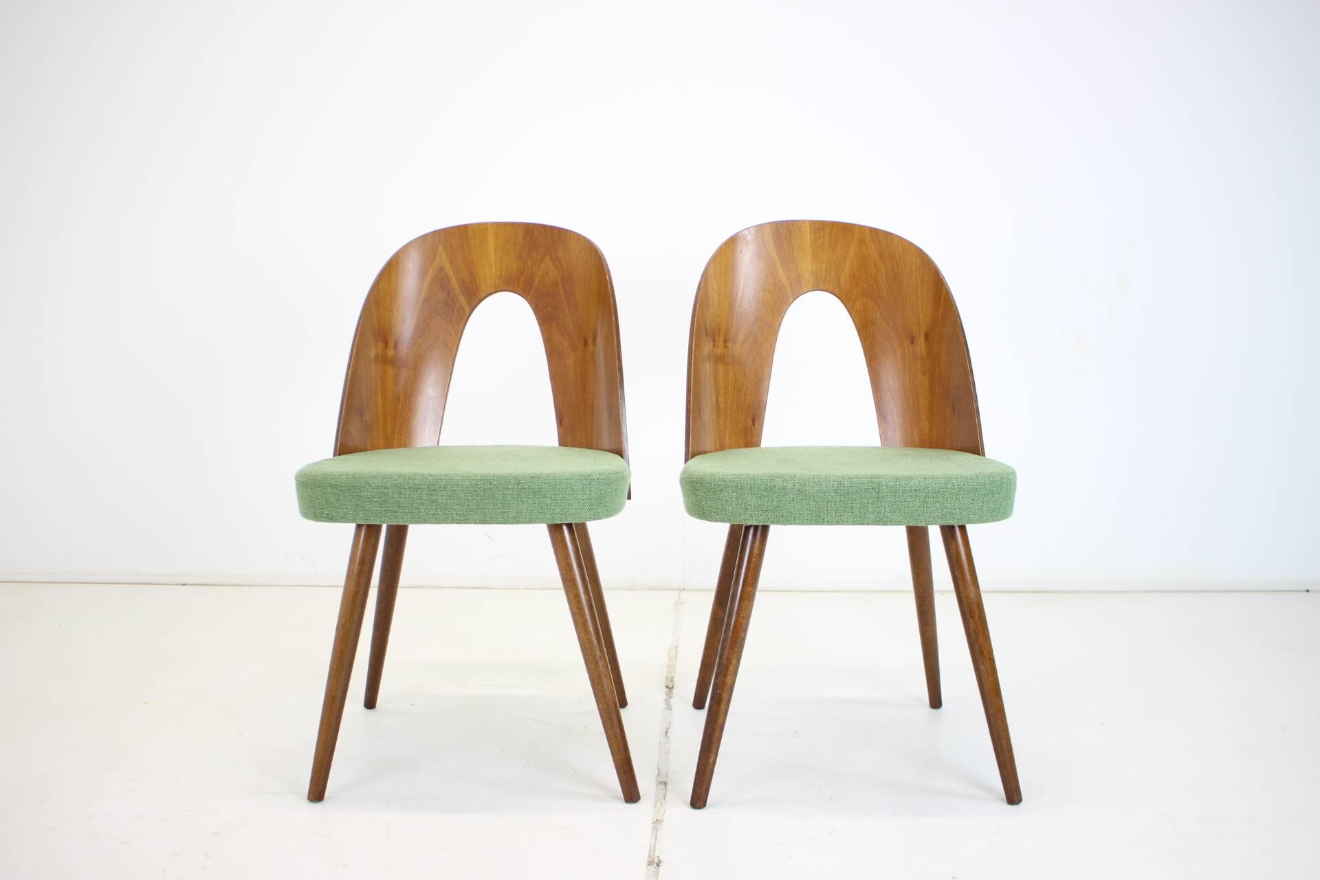 1960s Antonin Suman Set of Two Dining Chairs, Czechoslovakia