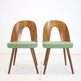 1960s Antonin Suman Set of Two Dining Chairs, Czechoslovakia