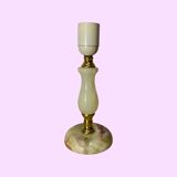 Lampe de table en marbre vert des années 1960 du Danemark | Lampe de bureau vintage marbre vert avec laiton milieu de siècle