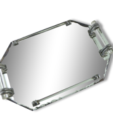 Plateau miroir biseauté - 1930-40