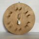 6 wooden egg cups hourglass wall mount Scandinavian wood