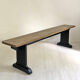 Antique refectory bench in solid wood