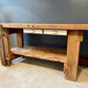 Old wooden workbench, renovated