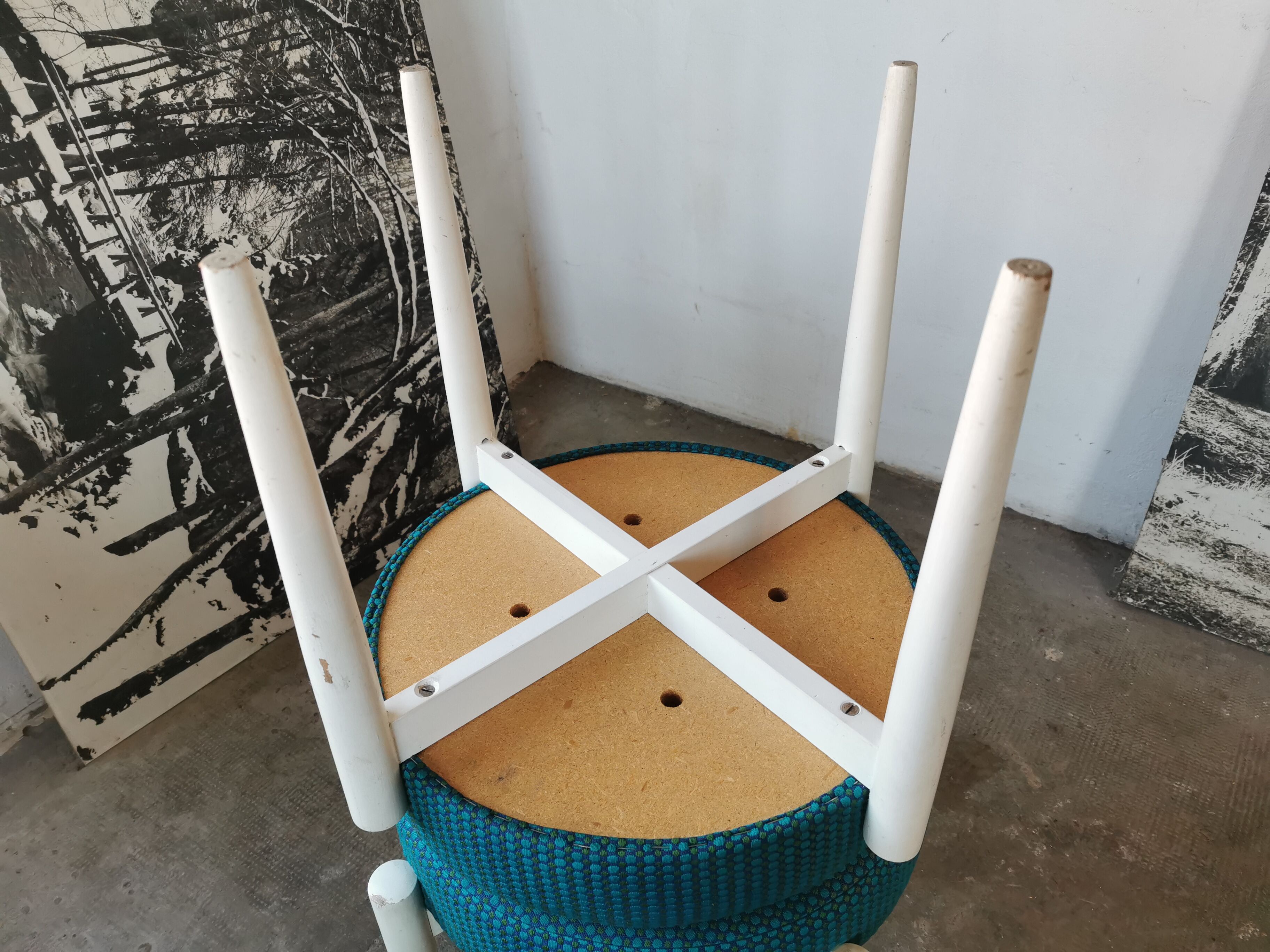 Pair of Scandinavian stools 1960 /70