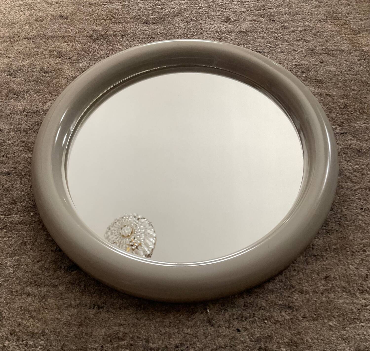 Vintage round mirror from the 70s
