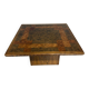 Table basse bois marqueterie design scandinave rolf middel et lindum