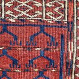19th century Afghan Hatchlou tribal antique rug 131x140 cm