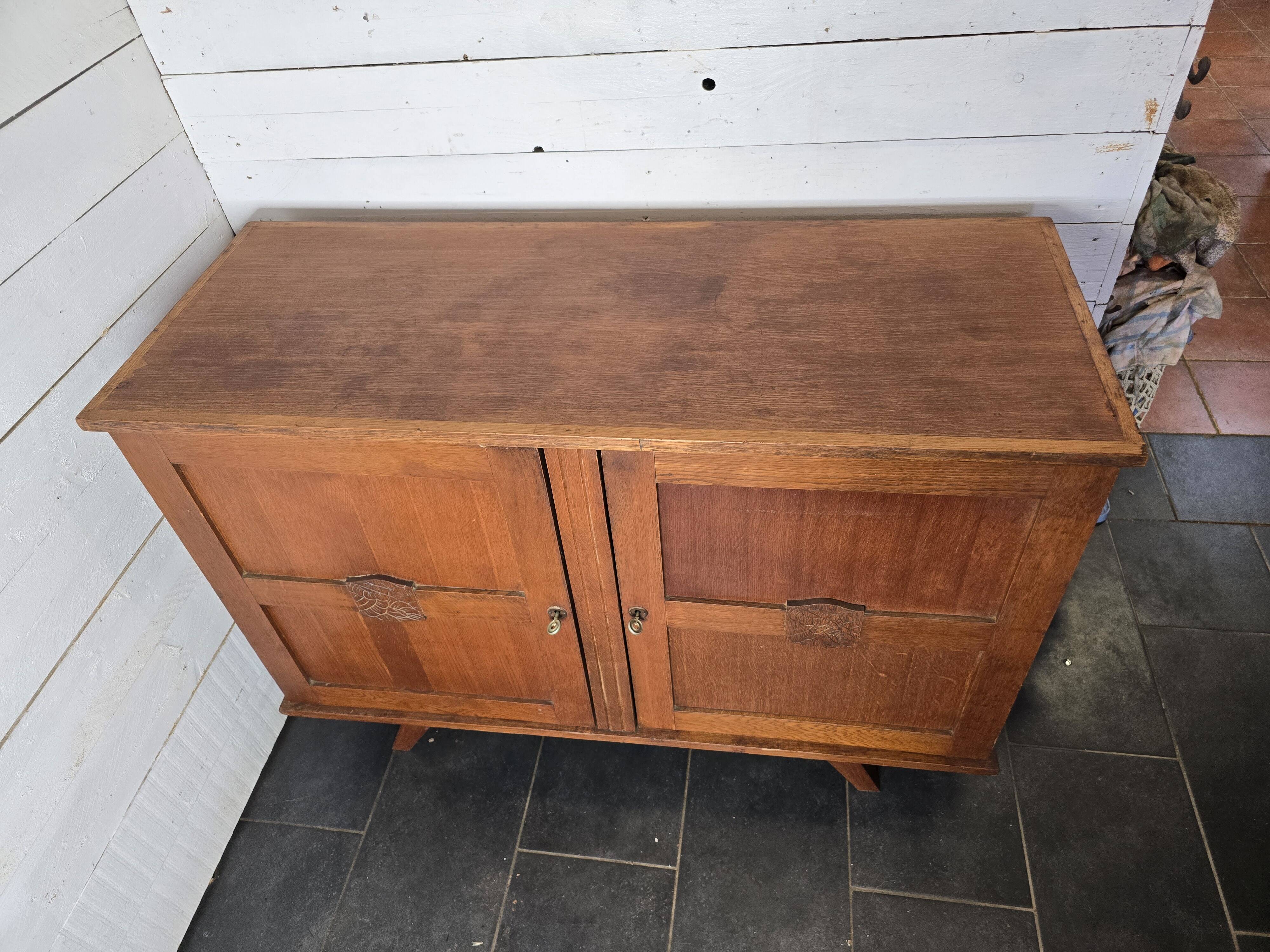 Vintage oak sideboard from the 60s