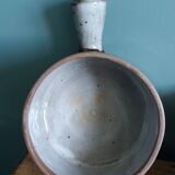 Covered fondue pot signed Atch, Chantal and Thierry Robert