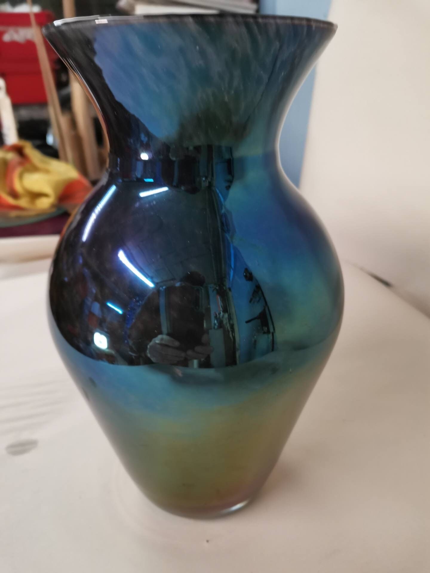Iridescent vase, Loetz glassware