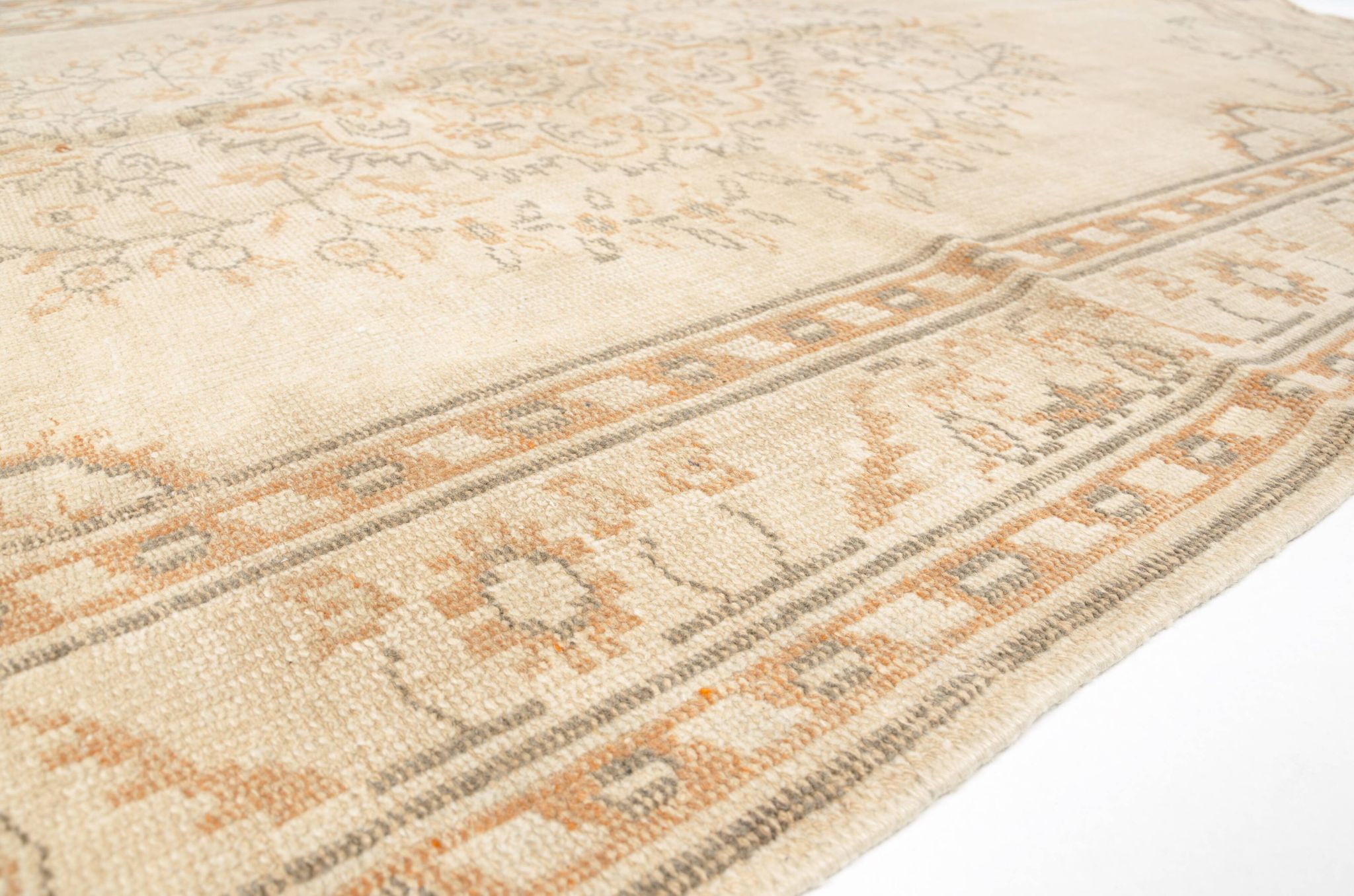 Neutral Vintage Anatolian Wool Rug